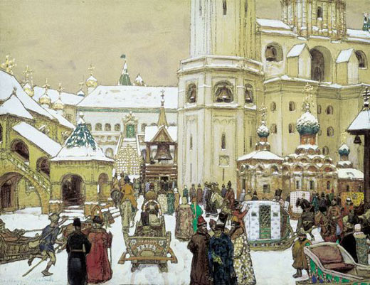 Площадь Ивана Великого в Кремле, XVII век.